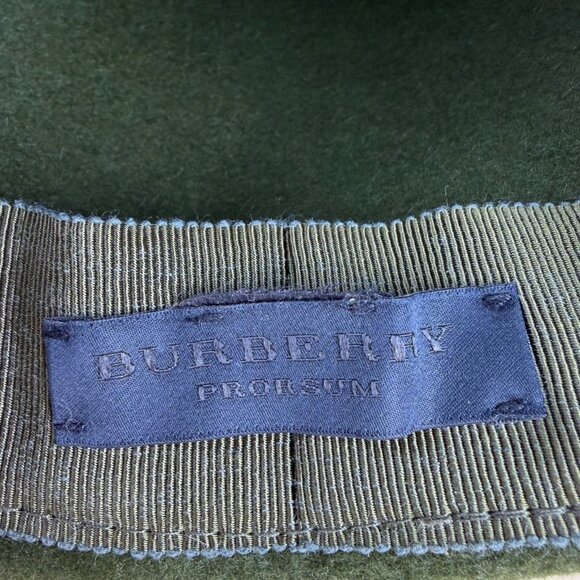 Womens Green Wool Cloche Hat With Black Leather Bow Accent - Picture 3 of 11